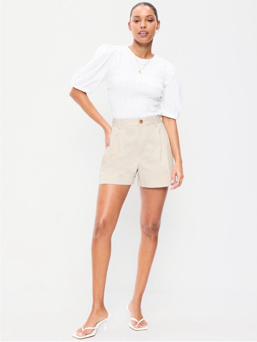 Old Navy OGC chino light khaki shorts - Picture 3 of 7